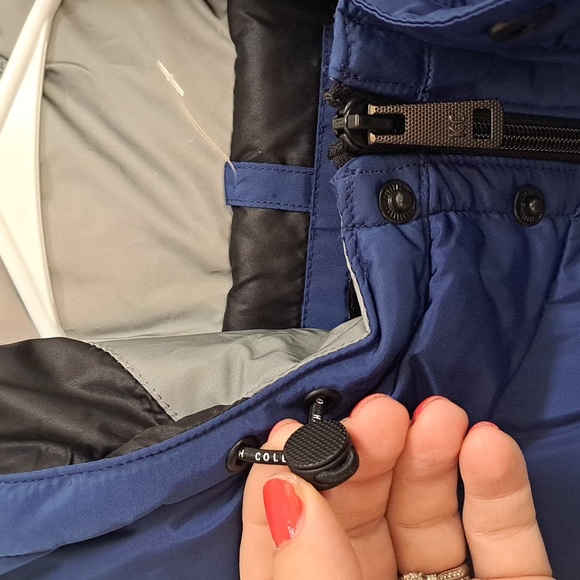 Kenneth Cole New York Blue/Gray Hooded Winter puffer Coat. Size Large NWT - Picture 7 of 16